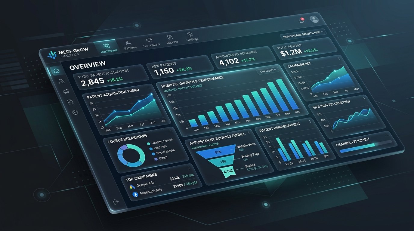 Healthcare Marketing and Patient Growth Dashboard